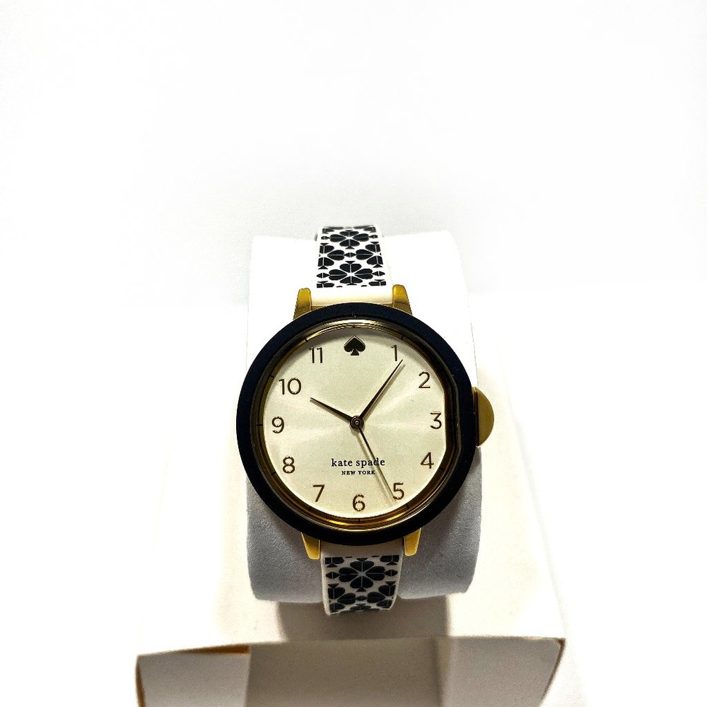 KATE SPADE KSW1569 PARK ROW BLACK & IVORY SILICONE